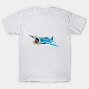 Small Blue fighter aircraft T-Shirt